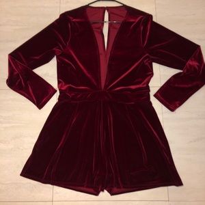Red Velvet Romper